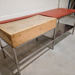 Butchers block with table 